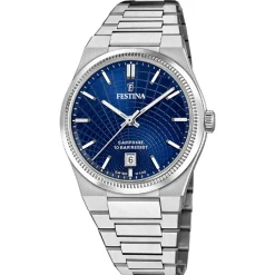 Festina Swiss Made Montre Acier<Montre Homme Rive Collection - F20051-4 Bracelet Acier Argent