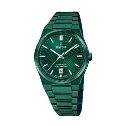 Festina Swiss Made Montre Acier<Montre Homme Rive Collection - F20079-1 Bracelet Acier Vert
