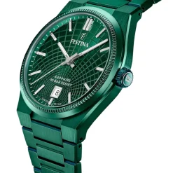Festina Swiss Made Montre Acier<Montre Homme Rive Collection - F20079-1 Bracelet Acier Vert