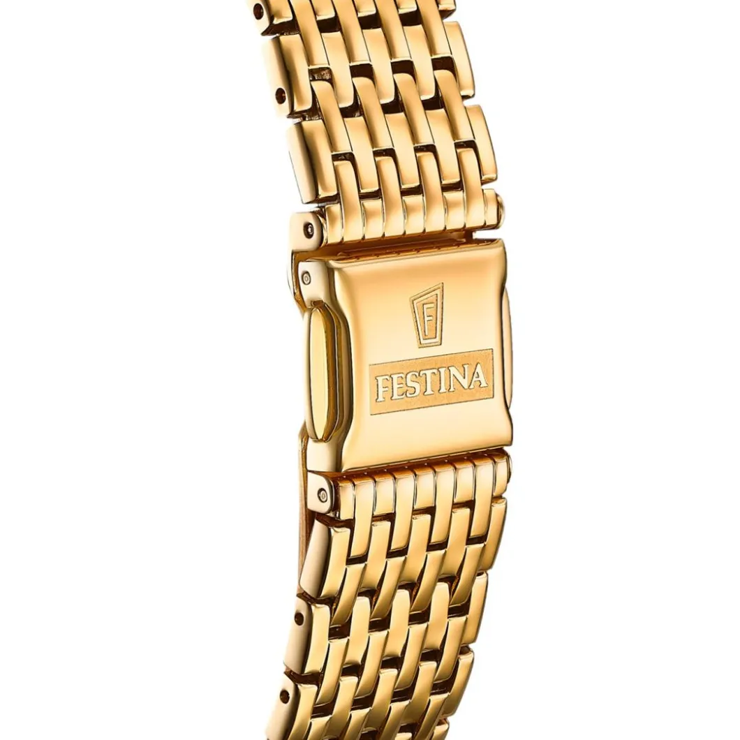 Festina Swiss Made Montre Acier<Montre Homme Classiques Acier - F20020-1 Bracelet Acier Doré