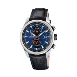 Festina Montre Cuir<Montre Homme Timeless Chronograph - F20695-5 Bracelet Cuir Noir