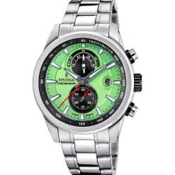 Festina Montre Acier<Montre Homme Timeless Chronograph - F20694-3 Bracelet Acier Argenté