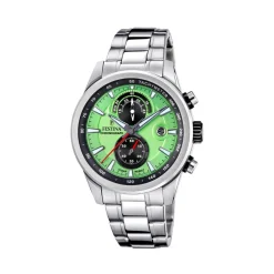 Festina Montre Acier<Montre Homme Timeless Chronograph - F20694-3 Bracelet Acier Argenté