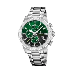Festina Montre Acier<Montre Homme Timeless Chronograph - F20704-5 Bracelet Acier Acier