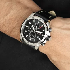 Festina Montre Cuir<Montre Homme Timeless Chronograph - F20692-4 Bracelet Cuir Noir