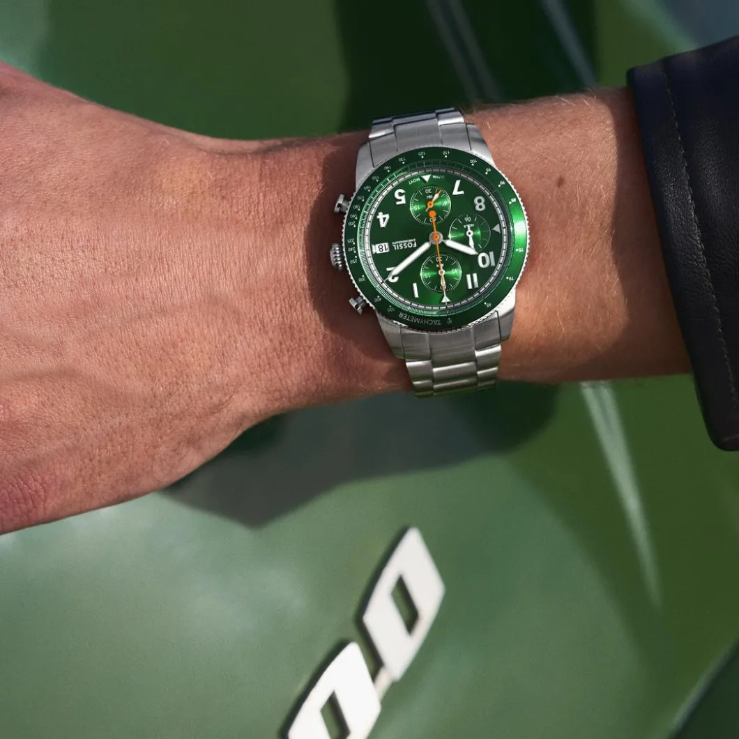 Fossil Montres Montre Acier<Montre Homme Fossil Sport Tourer - FS6048 Bracelet Acier Argent