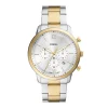 Fossil Montres Montre Acier<Montre Homme Neutra - FS6112 Bracelet Acier Bicolore