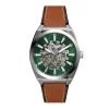 Fossil Montres Montre Cuir|Montre Automatique<Montre Homme Automatic - ME3261 Bracelet Cuir Marron