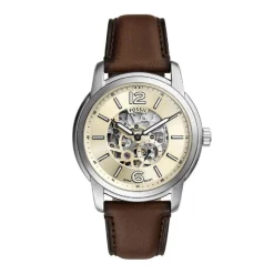 Fossil Montres Montre Automatique|Montre Cuir<Montre Homme Automatic - ME3264 Bracelet Cuir Marron
