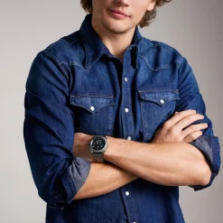 Fossil Montres Montre Acier<Montre Homme Machine - FS6098 Bracelet Acier Gris foncé