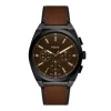 Fossil Montres Montre Cuir<Montre Homme Everett - FS6108 Bracelet Cuir Marron
