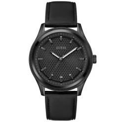 Guess Montre Cuir<Montre Homme Dex - GW0846G3 Bracelet Cuir Noir
