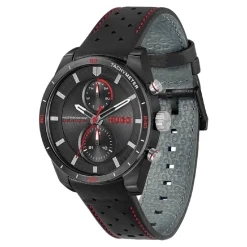 Hugo Montre Cuir<Montre Homme #Fast - 1530370 Bracelet Cuir Noir