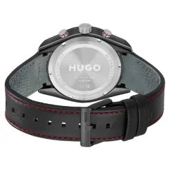 Hugo Montre Cuir<Montre Homme #Fast - 1530370 Bracelet Cuir Noir