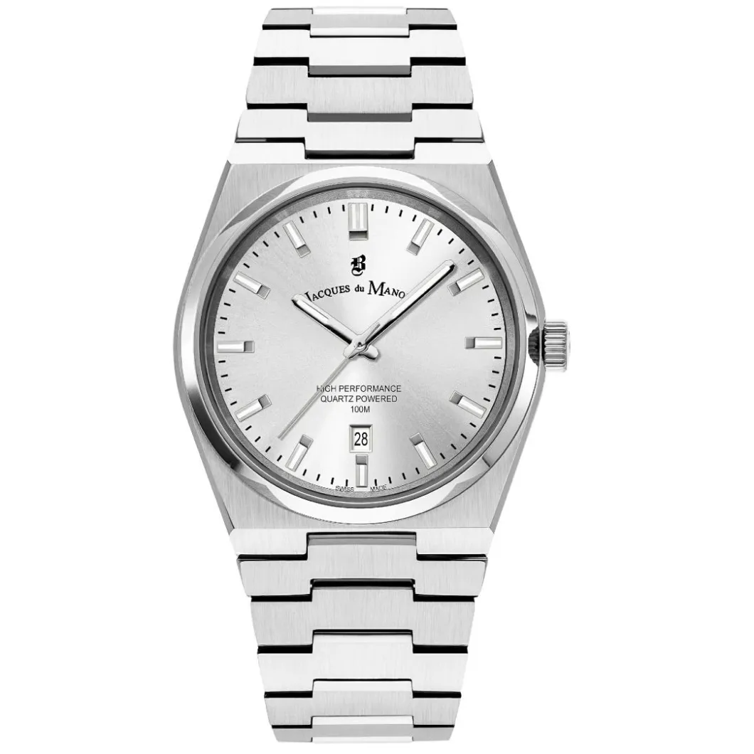 Jacques Du Manoir Montre Acier<Montre Homme Horizon Gents - JWG03501 Bracelet Acier Argent