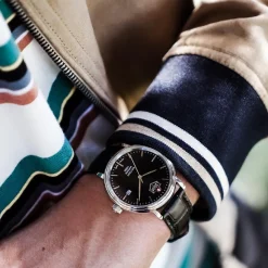 JDM Military Montre Cuir<Montre Homme Kilo - JDM-WG004-07 Bracelet Cuir Noir