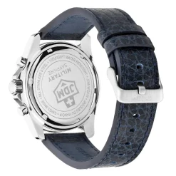 JDM Military Montre Acier<Montre Homme Sierra Chrono - JDM-WG019-06 Bracelet Acier Bleu