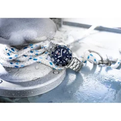 JDM Military Montre Acier<Montre Homme Mike - JDM-WG020-01 Bracelet Acier Argent