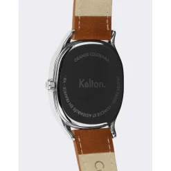 Kelton Montre Cuir<Montre Homme Grande Colorama - 9124912 Crème Marron