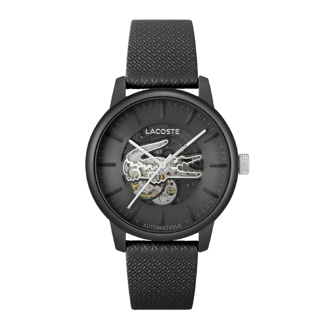 Lacoste Montre Cuir|Montre Automatique<Montre Homme .12.12 Automatique - 2011383 Bracelet Cuir Noir