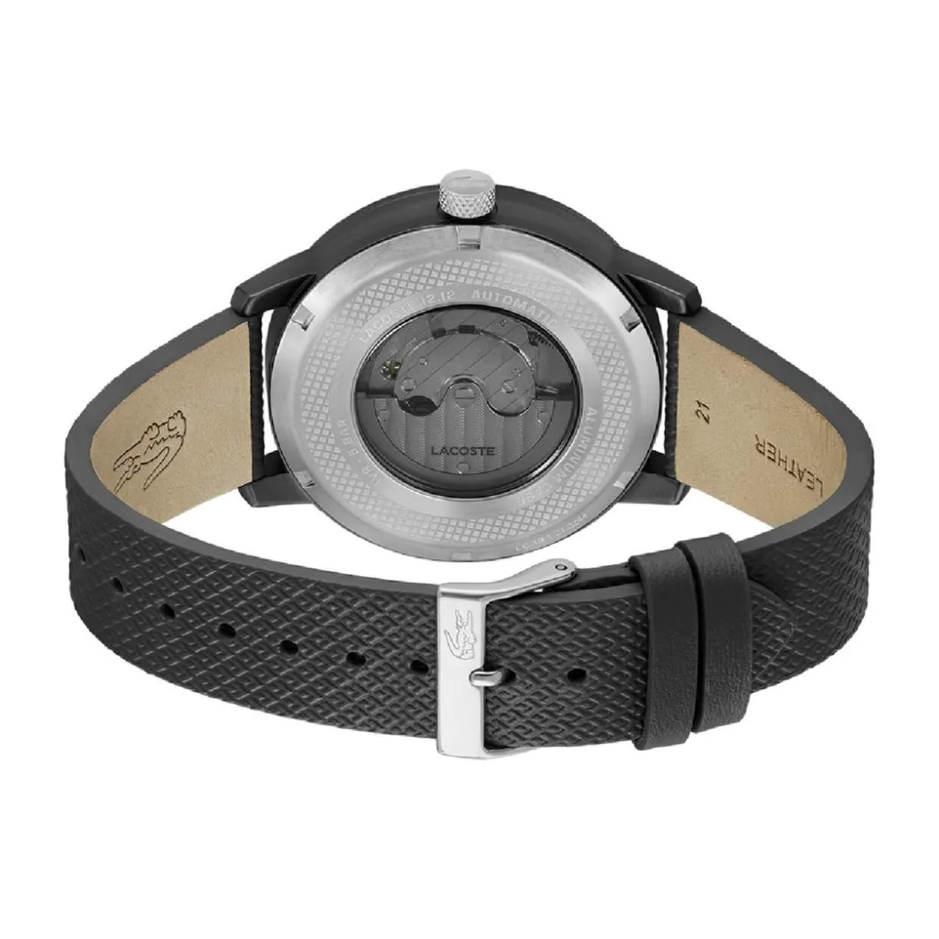 Lacoste Montre Cuir|Montre Automatique<Montre Homme .12.12 Automatique - 2011383 Bracelet Cuir Noir