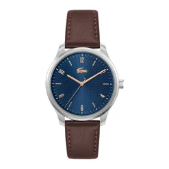 Lacoste Montre Cuir<Montre Homme Lisbon - 2011322 Bracelet Cuir Marron