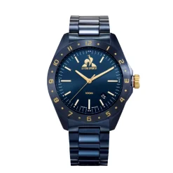 Le Coq Sportif Montres Montre Acier<Montre Homme Coq D'Or - LC12241BLT15B Bracelet Acier Bleu