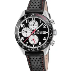 Lotus Montre Cuir<Montre Homme Chrono - L18995-4 Bracelet Cuir Noir