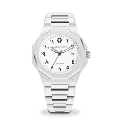 Maison Du Temps Montre Automatique|Montre Acier<Montre Homme MTZeta Arabic Blanc Acier