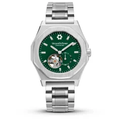 Maison Du Temps Montre Automatique|Montre Acier<Montre Homme MTDelta Coeur Ouvert Vert Acier