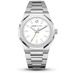 Maison Du Temps Montre Automatique|Montre Acier<Montre Homme MTBeta 2.0 Blanc Acier