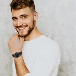 So Charm Montres Montre Acier<Montre homme MH451 quartz acier noir