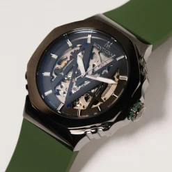 Montignac Montre Acier|Montre Automatique<Montre Homme - MOW1109 Bracelet Acier Bleu