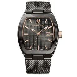 Montignac Montre Cuir<Montre Homme - MOW1104 Bracelet Cuir Noir