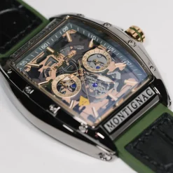 Montignac Montre Cuir<Montre Homme - MOW1111 Bracelet Cuir Noir