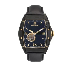 Montignac Montre Cuir|Montre Automatique<Montre Homme - MOW1009 Bracelet Cuir Noir