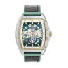 Montignac Montre Fabriquée En France|Montre Cuir<Montre Homme - MOW803 Bracelet Cuir Noir,Vert
