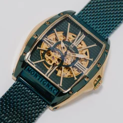 Montignac Montre Acier|Montre Automatique<Montre Homme - MOW1102 Bracelet Acier Bleu