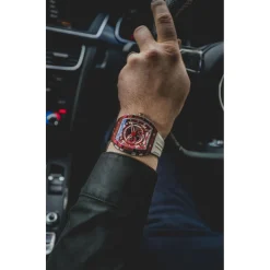 Nubeo Montres Montre Automatique<Montre Homme Magellan 24H Automatic - NB-6087-02 Bracelet Silicone Blanc