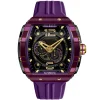 Nubeo Montres Montre Automatique<Montre Homme Magellan 24H Automatic - NB-6087-01 Bracelet Silicone Violet