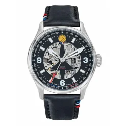 Patrouille de France Montres Montre Automatique|Montre Cuir<Montre Homme Patrouille de France Coffret Edition spéciale 1981 Patrouille de France - 668905 Cuir Bleu