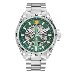 Patrouille de France Montres Montre Automatique|Montre Acier<Montre Homme Athos 9 - 668142 Bracelet Acier Argent