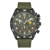 Patrouille de France Montres Montre Cuir<Montre Homme Patrouille de France Athos 4 - 668134 Bracelet Cuir Vert