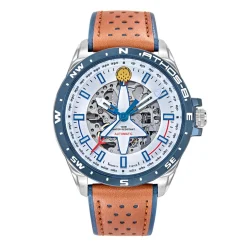 Patrouille de France Montres Montre Automatique|Montre Cuir<Montre Homme Athos 8 - 668130 Bracelet Cuir Marron