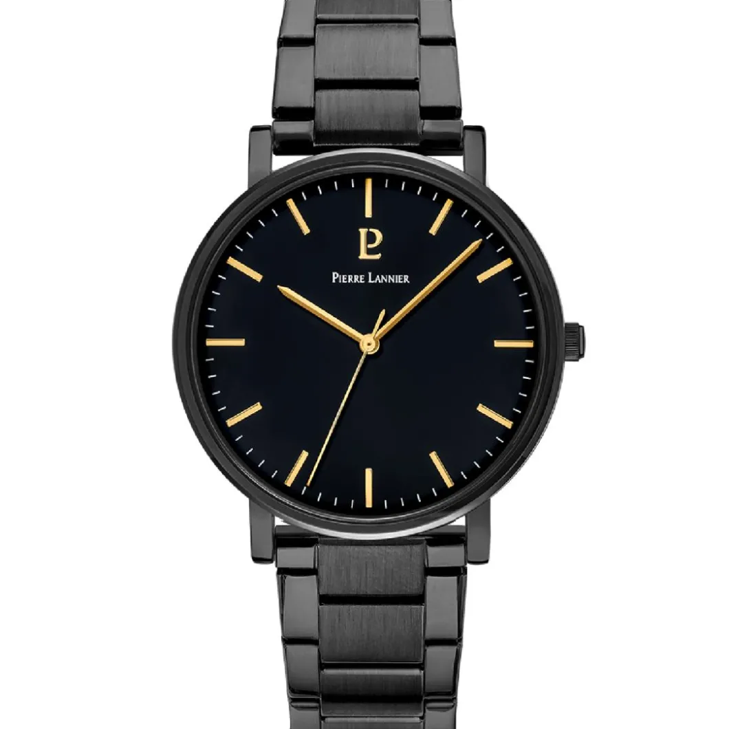 Pierre Lannier Montre Acier<Montre Homme Essential - 252G439 Bracelet Acier Noir