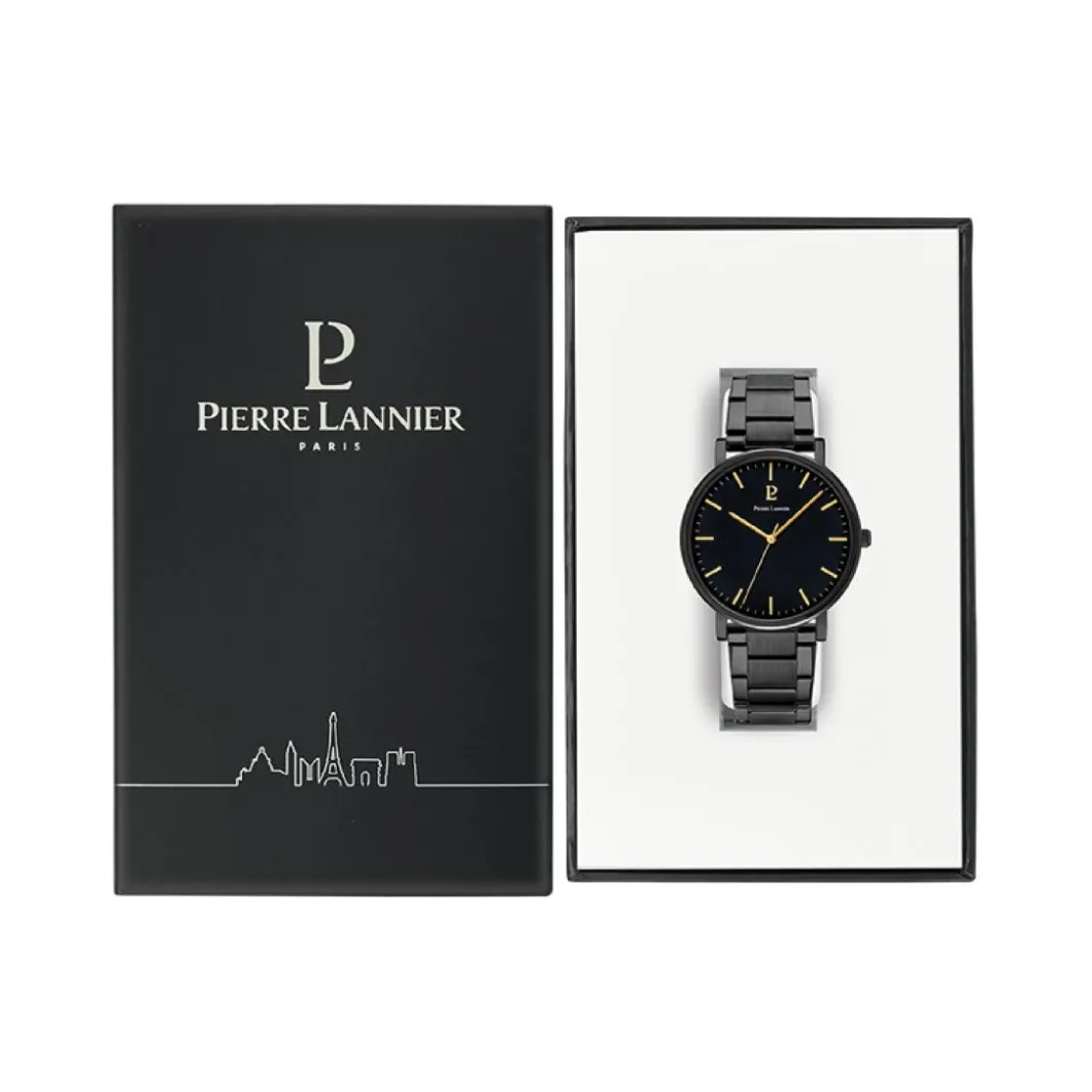Pierre Lannier Montre Acier<Montre Homme Essential - 252G439 Bracelet Acier Noir