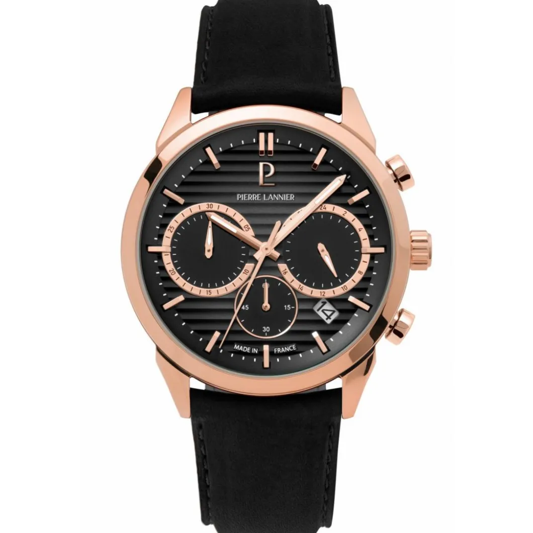 Pierre Lannier Montre Fabriquée En France|Montre Acier<Montre Homme Monarck - 233D233 Bracelet Acier Doré-rose
