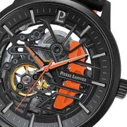 Pierre Lannier Montre Automatique|Montre Cuir<Montre Homme - 341A455 Paddock Bracelet Cuir Noir