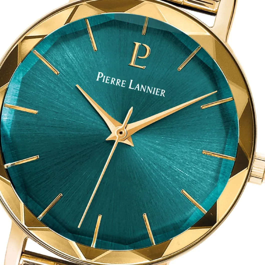 Pierre Lannier Montre Cuir<Montre Homme Multiples - 351K562 Bracelet Cuir Vert