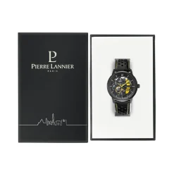 Pierre Lannier Montre Automatique|Montre Fabriquée En France<Montre Homme Paddock - 338A443 Bracelet Cuir Noir